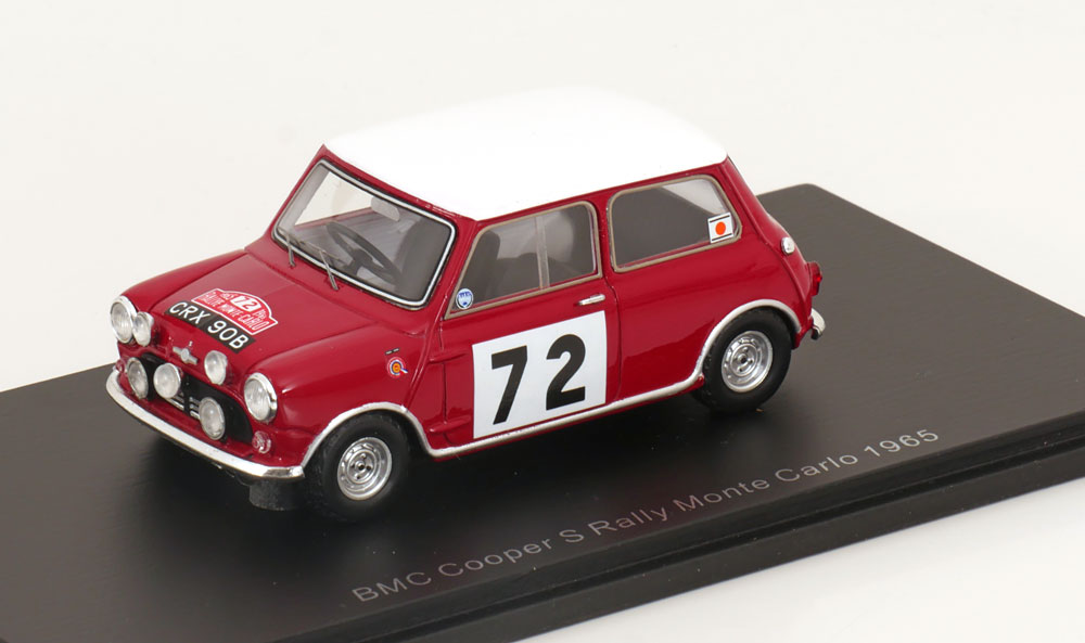 BMC Cooper S No.72 ラリーモンテカルロ Morley/Morley 1965/ Spark 1/43 ミニカー