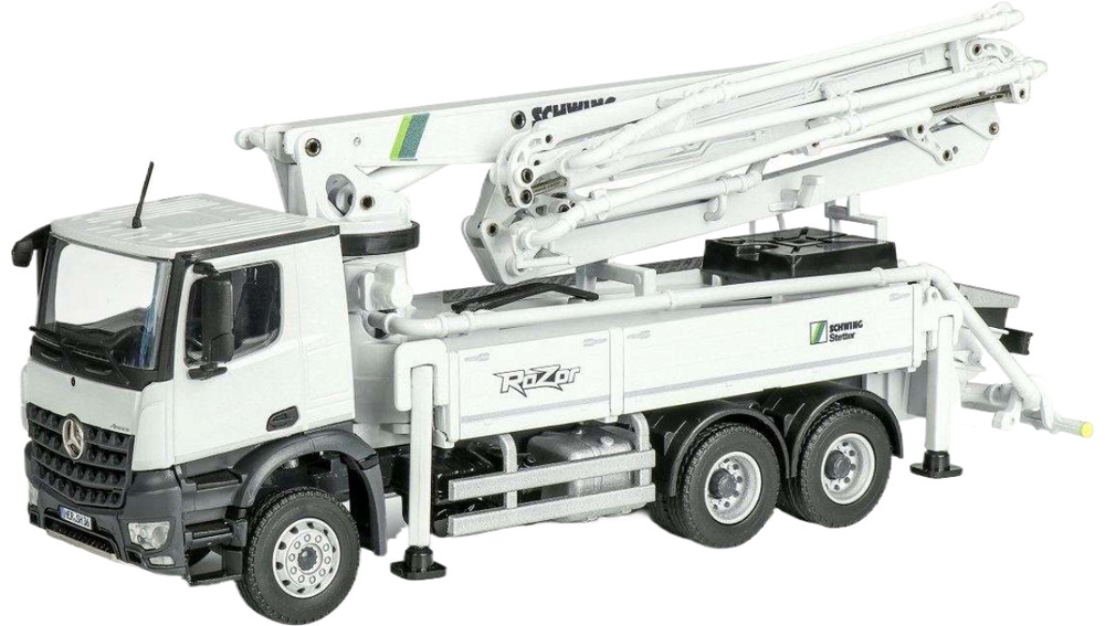 Schwing Mercedes Benz S 36 X RaZor 混凝土揚水機 / Conrad 1/50 作り上げる機械類ひな形 工事鉄道車両