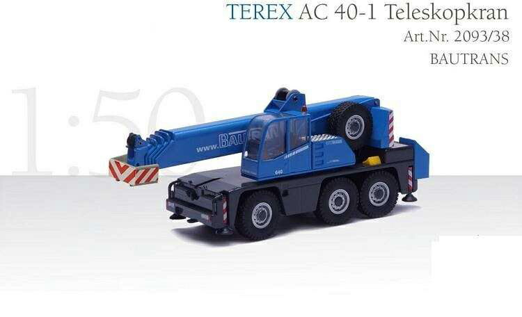 Miniature Grue DEMAG AC 25 et AC 40 MAMMOET CONRAD CON2093/36&2089/22