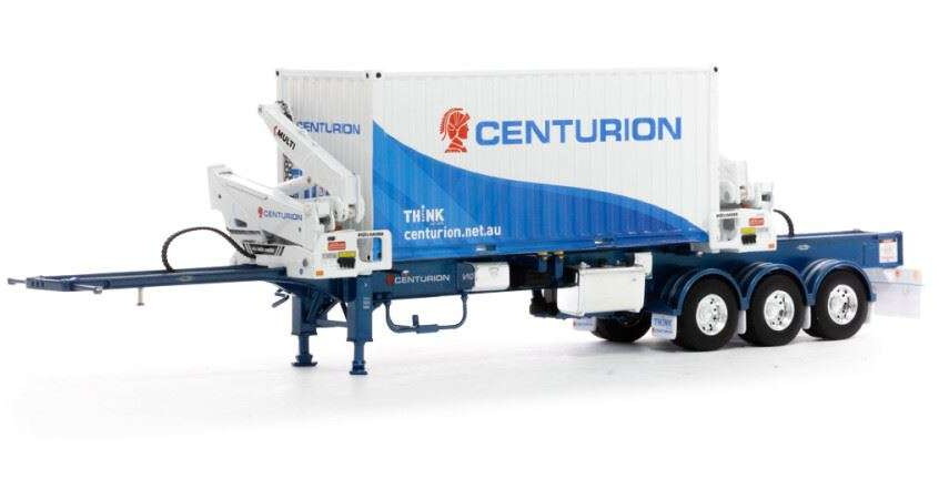 Centurion Boxloader + 20フィート Container容れもの /DRAKE 1/50 組み上げる機械類ひな形