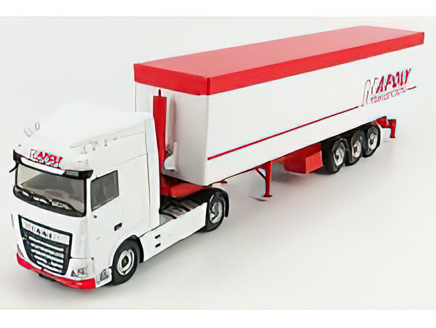 DAF - XF480 MY 2017 TRUCK CASSONATO RIBALTABILE NAPOLY TRANSPORTS 2017 - WHITE RED トラック Eligor 建設機械模型 工事車両 1 43 ミニカー