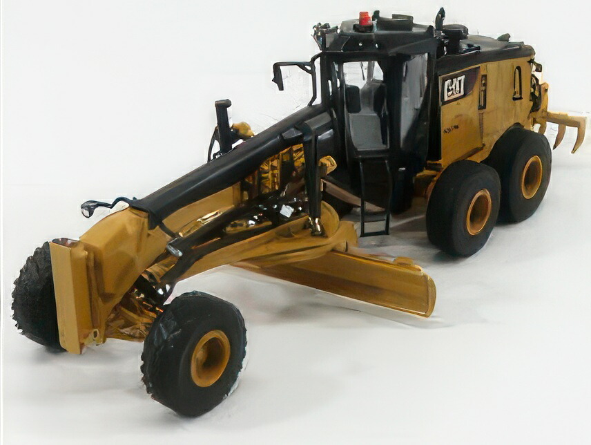 CATERPILLAR CAT14M3 RUSPA LIVELLATRICE GOMMATA SCRAPER TRACTOR MOTOR GRADER YELLOW BLACK / Diecast Masters 1/50 建設機械模型 工事車両｜ラストホビー