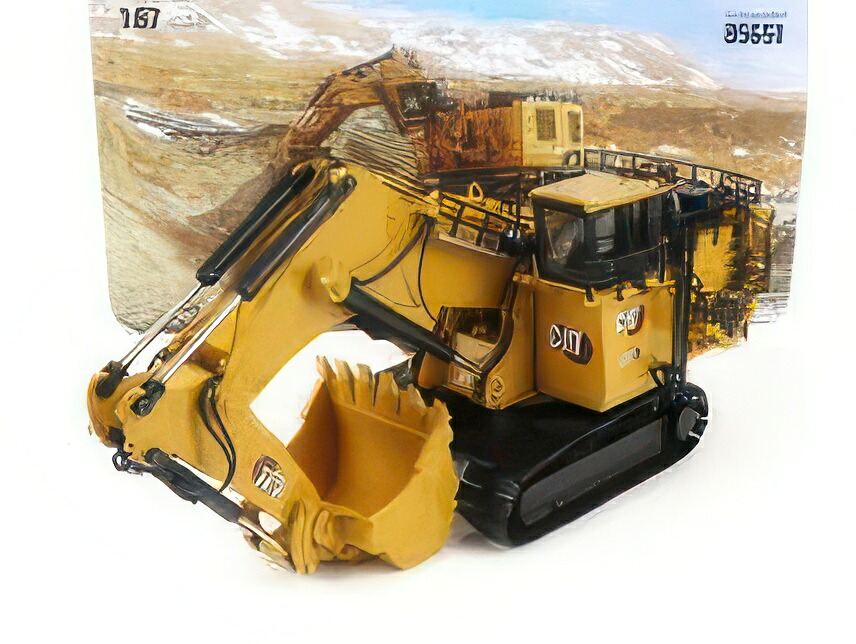 CATERPILLAR   CAT6060 ESCAVATORE CINGOLATO   TRACTOR HYDRAULIC EXCAVATOR MINING FRONT SHOVEL SCRAPER   YELLOW BLACK シャヴェル / Diecast Masters 1/87 築き上げる機械類ひな型 工事鉄道車両