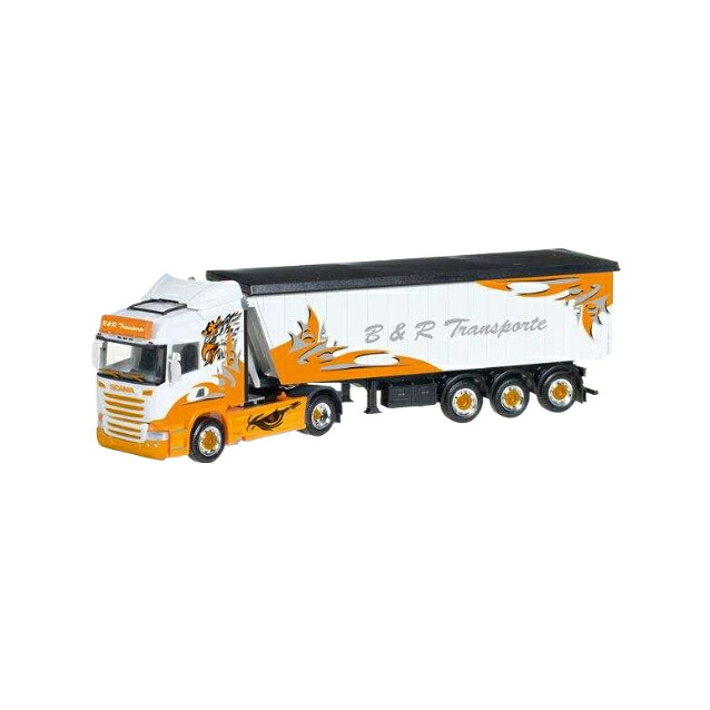 Herpa B&R Transport / Arrow Hunter Scania R Highline シュテッフェルライナートラックセミトレーラー/ Herpa 1/87 模型