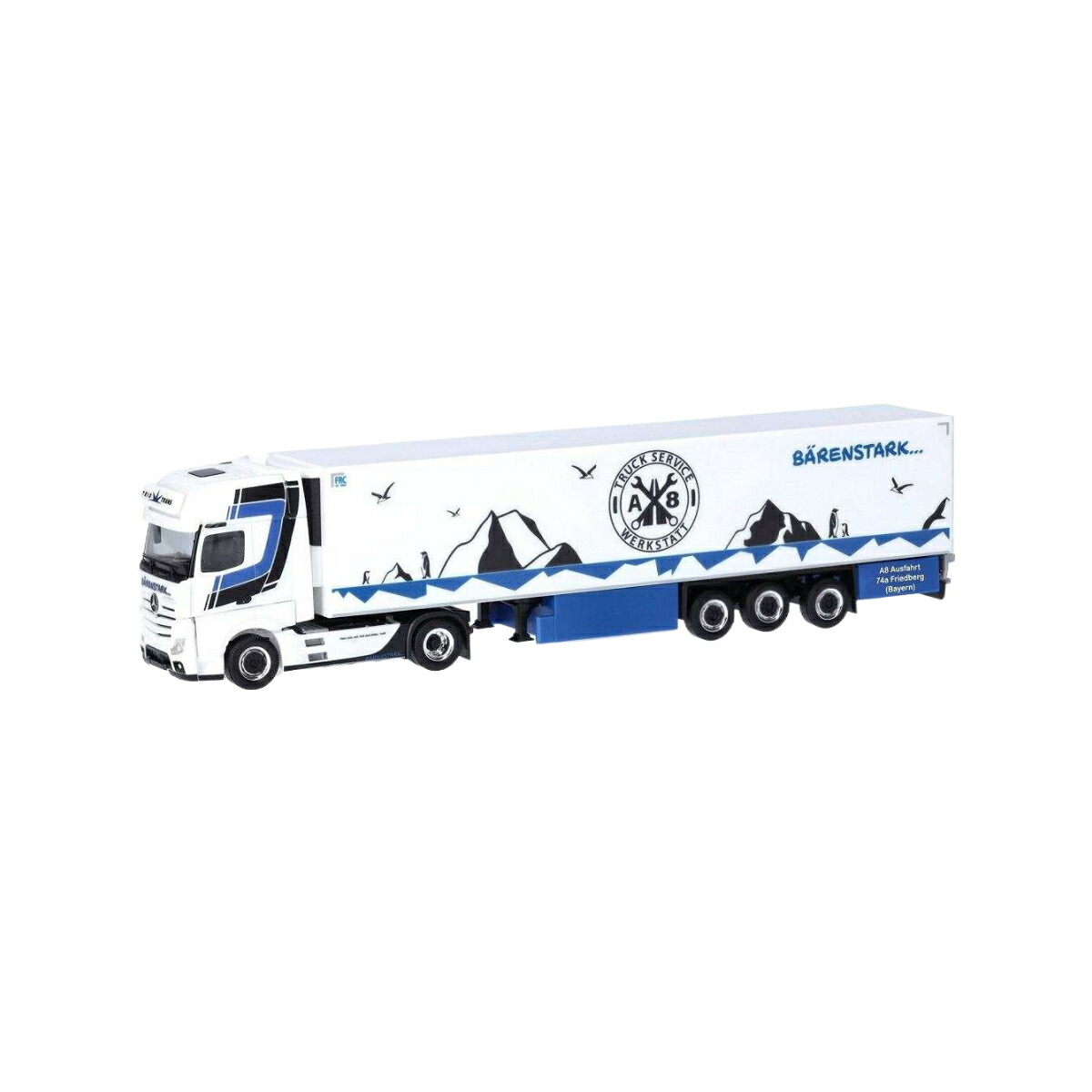 Herpa Trio Trans Mercedes Benz Actros 18 Gigaspace 冷蔵セミトレーラー 317320/ Herpa 1/87 模型｜ラストホビー