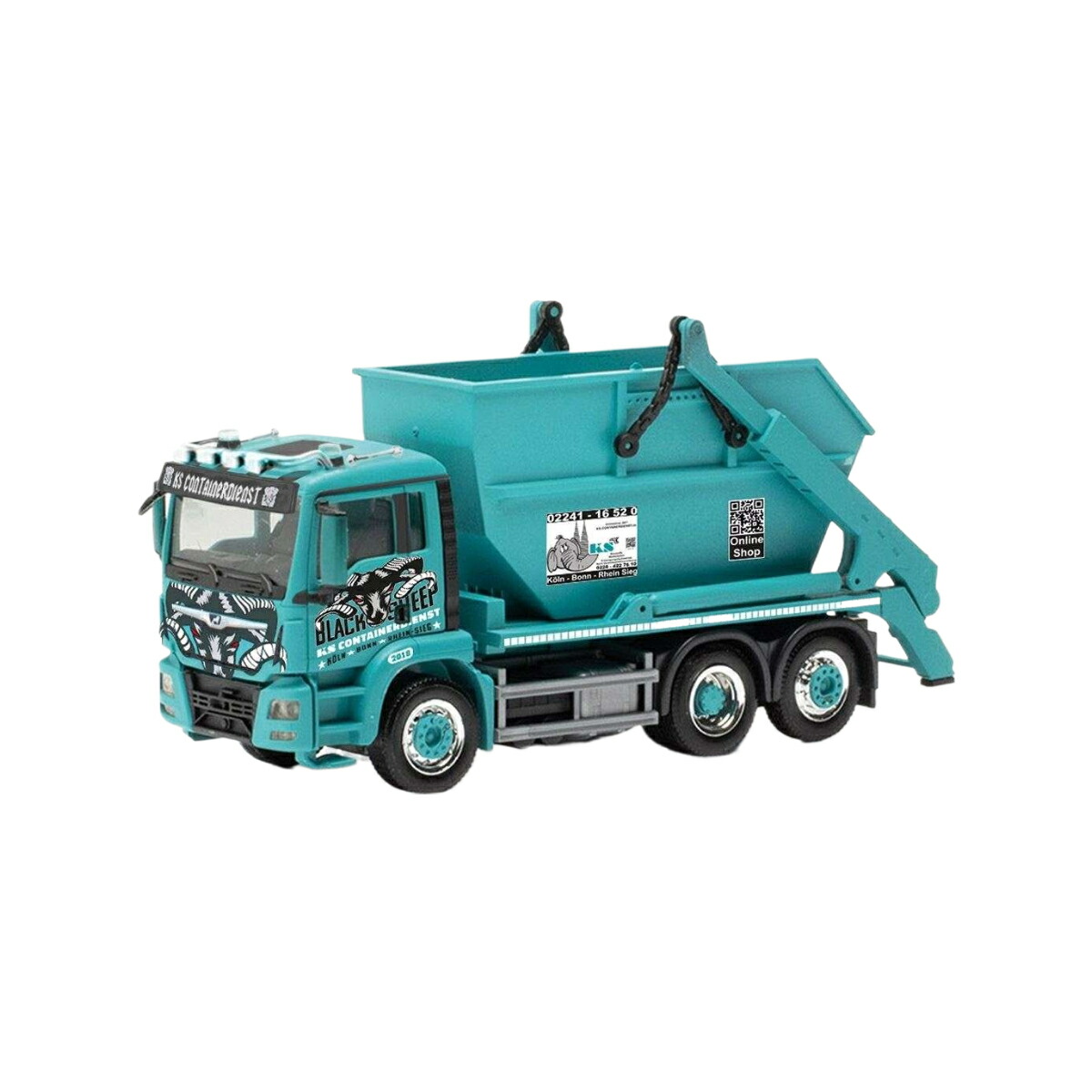 Herpa KS Containerdienst/Black Sheep MAN TGS M Euro6c ティッパー AK 16 317641/ Herpa 1/87 模型