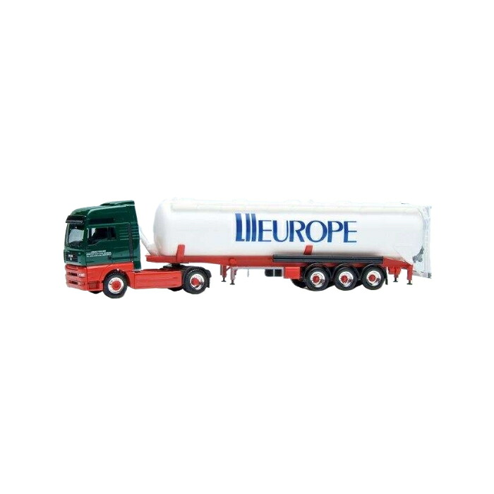 Herpa Fischer Spedition Europe MAN TGA XXL サイロセミトレーラー 4185/ Herpa 1/87 模型