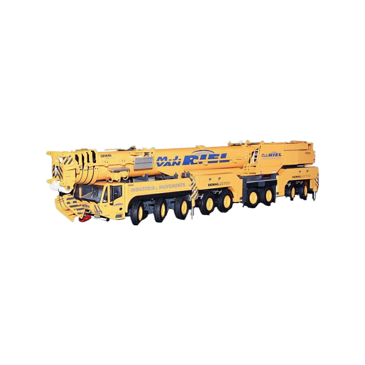 Models MJ van Riel Demag AC 700-9 diecast 可動性起重機 / IMC 1/50 築き上げる機械類ひな型 工事鉄道車両