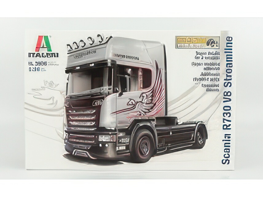 SCANIA R730 TRACTOR TRUCK V8 STREAMLINE SILVER GRIFFIN 2 ASSI 2011 / モデルキット プラモデル / ITALERI 1/24 模型|ラストホビー