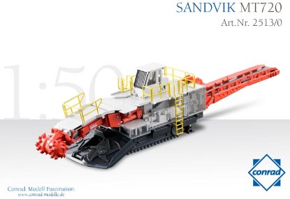 Sandvik MT720 ロードヘッダー / CONRAD 1/50 建設機械模型 工事車両 63,030円