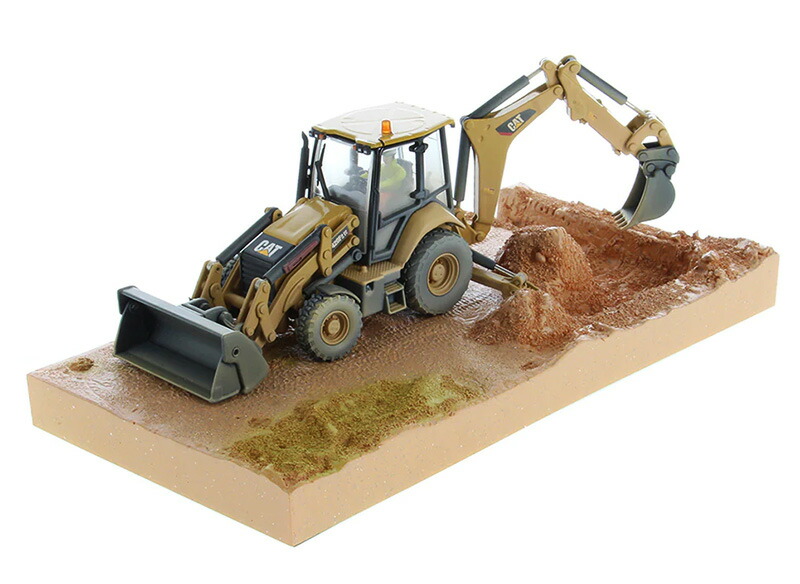Caterpillar 420F2 IT ウェザード バックホーローダー - ウェザリングシリーズ トレーラー   / Diecast Masters 1/50 建設機械模型 工事車両