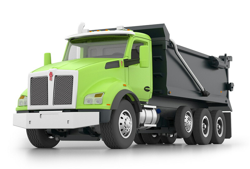 Kenworth T880 Rogue Dump Truck  菩提樹緑であること/黒いこと  ダンプ車 / DCP 1/64 作り上げる機械類ひな形 工事鉄道車両