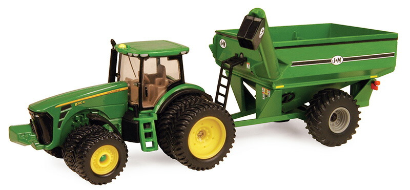 John Deere 8320R トラクター、グレインカートセット / ERTL 1/64 農業機械模型