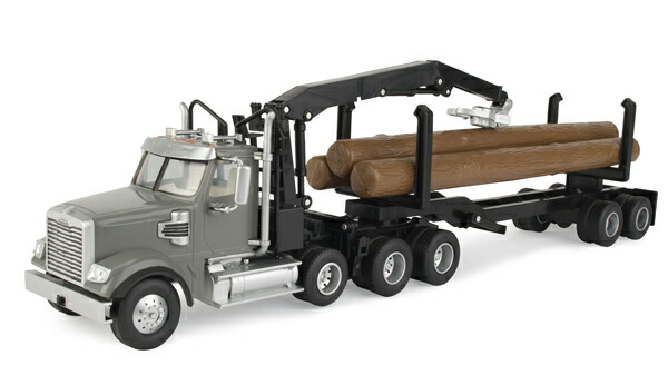 Freightliner 122SD ログトラック 3本の丸太付き  / ERTL 1/32 農業機械模型