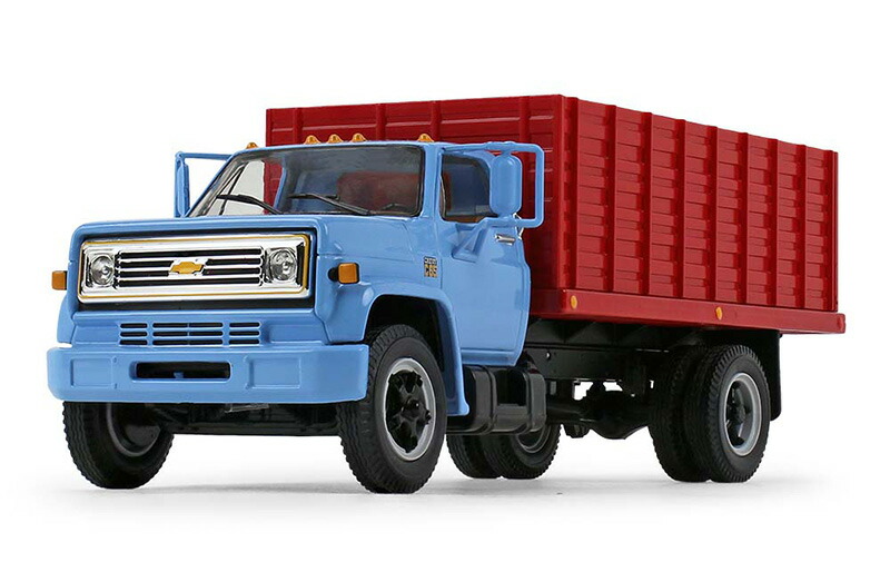 1970s Chevrolet C65 Grain Truck ベビーブルー & レッド、トウモロコシ積載 トラック / First Gear 1/34 建設機械模型 工事車両｜ラストホビー