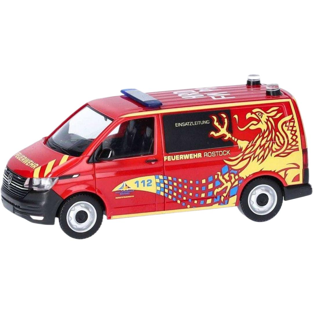 フォルクスワーゲン T6.1 二階建てバス ロ棚卸し資産消防隊模範例 / Herpa 1/87 作り上げる機械類ひな形 工事鉄道車両 おもちゃ-ミニカー・トイカー-乗り物のおもちゃ