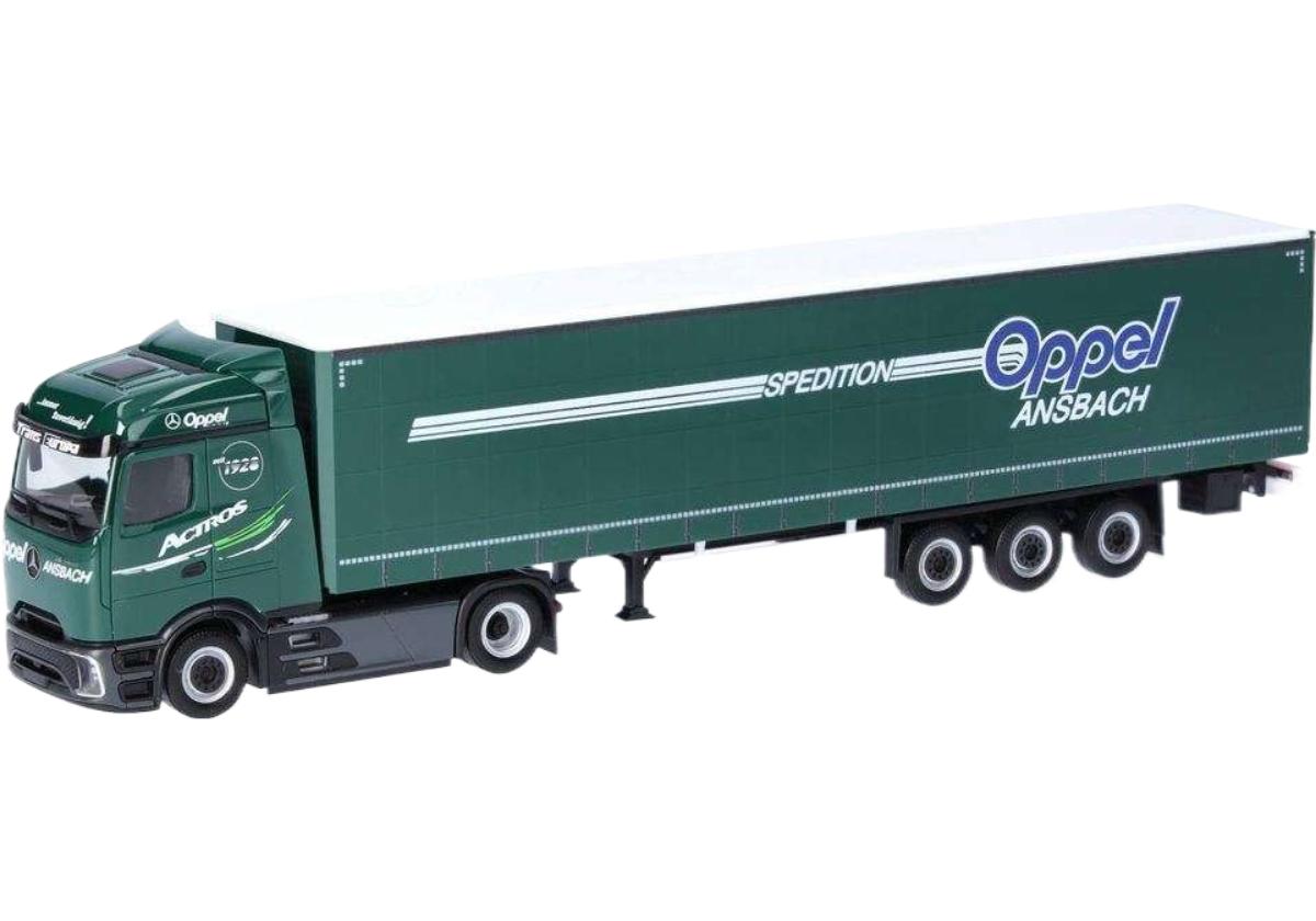 メルセデス ベンツ アクトロス オッペル アンスバッハ トラック / Herpa 1/87 建設機械模型 工事車両