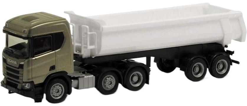 スカニア CR ND 3軸 カーネル ダンプ車 ダンプ車 / Herpa 1/87 作り上げる機械類ひな形 工事鉄道車両 ミニカー・トイカー-おもちゃ-乗り物のおもちゃ