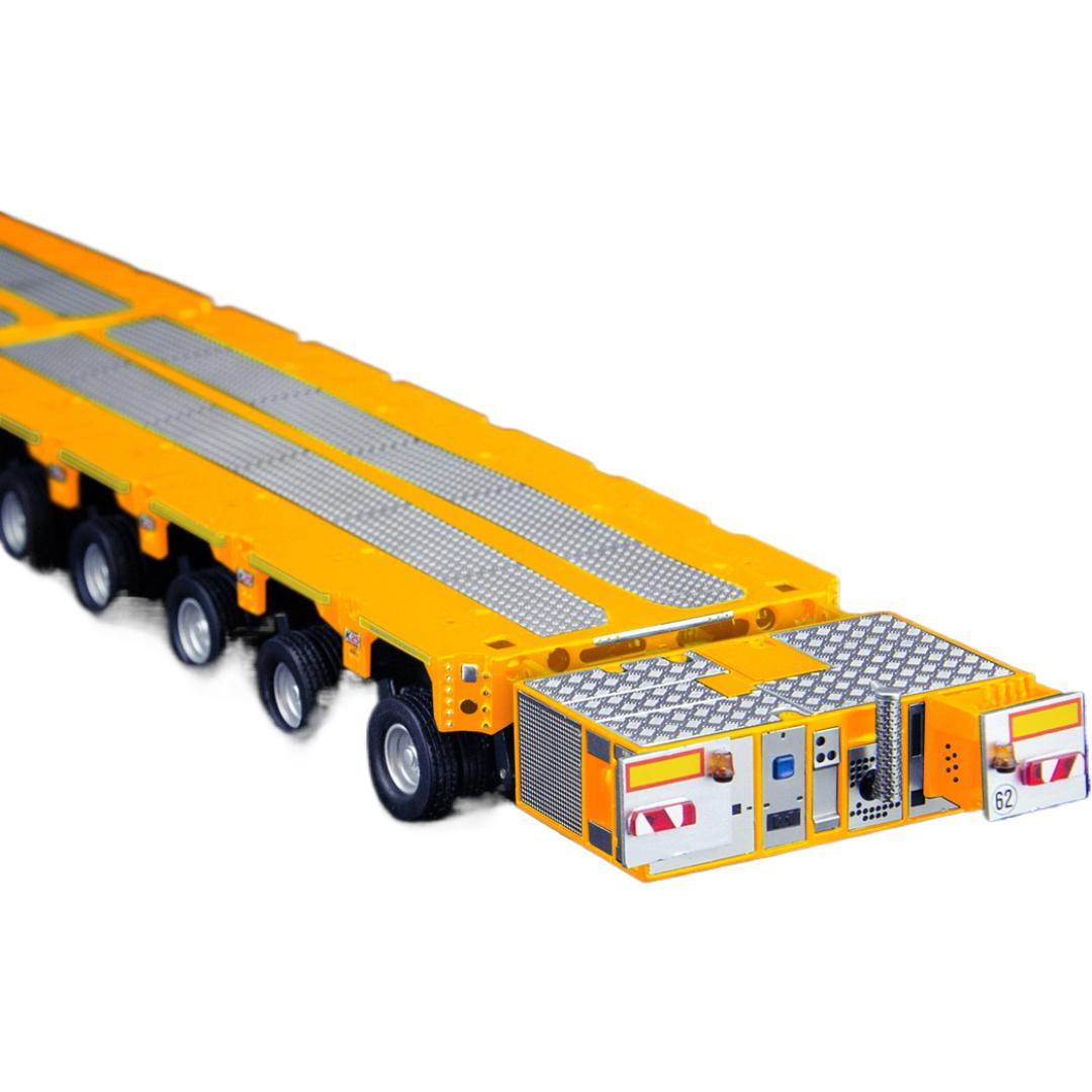 【取っておく】2026年発売予定を組む YELLOW LINE K25 + ドローバー 2X6軸 トレーラ / IMC 1/50 作り上げる機械類ひな形 工事鉄道車両