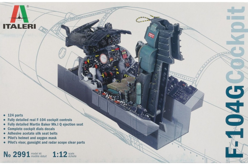 F-104G コックピット モデルキット/ ITALERI 1/12 模型 プラモデル