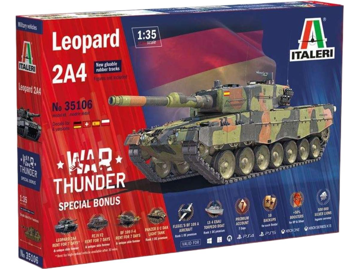 レオパルト 2 A4 ウォーサンダー 35106 / Italeri 1/35 建設機械模型 工事車両｜ラストホビー