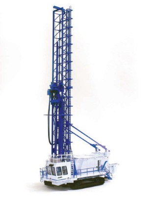 Bucyrus 49R ブラストドリル ブルーマスト/ホワイトハウス / TWH 1/50 建設機械模型 工事車両
