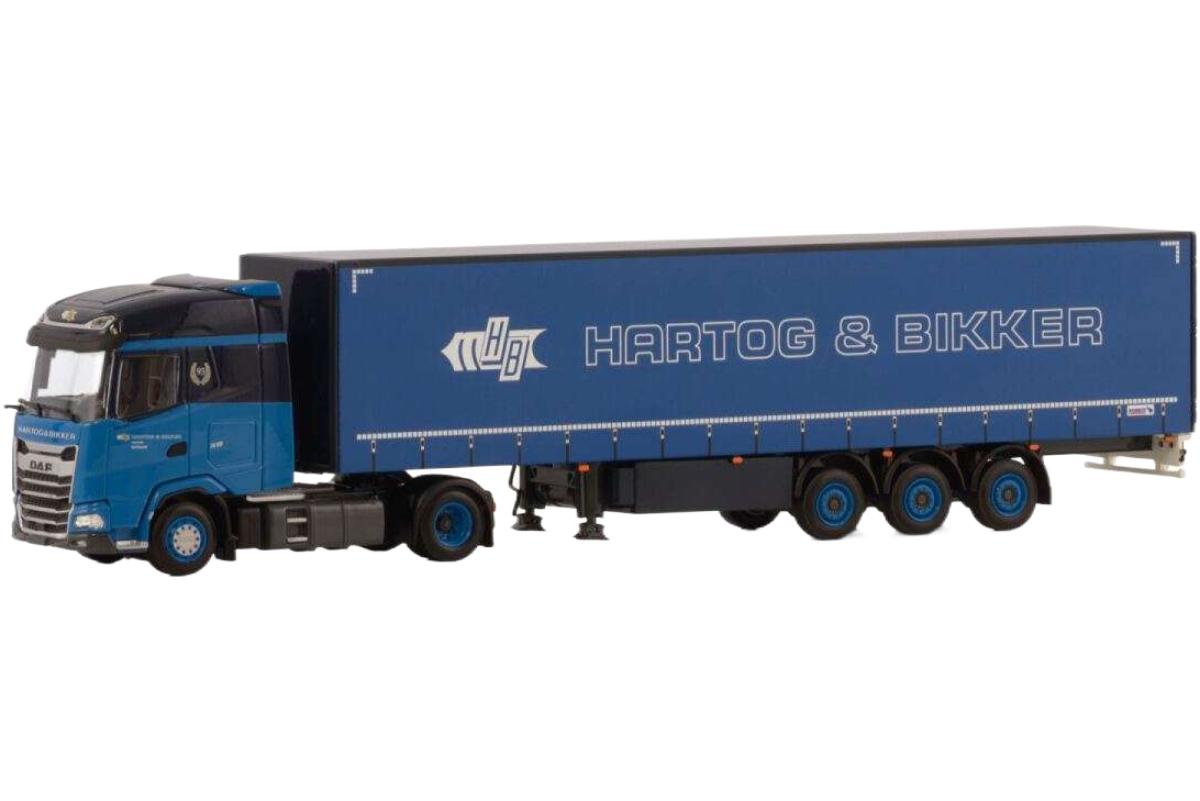 DAF XG 4x2 ターポリントレーラー トラック Hartog & Bikker / WSI 1/50 建設機械模型 工事車両|ラストホビー