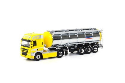DAF CF 85 SC 4x2 タンカートレーラー DAF / WSI 1/50 建設機械模型 工事車両