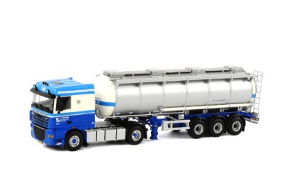 DAF XF 105 SPACE CAB タンカートレーラー LOOTSMA / WSI 1/50 建設機械模型 工事車両