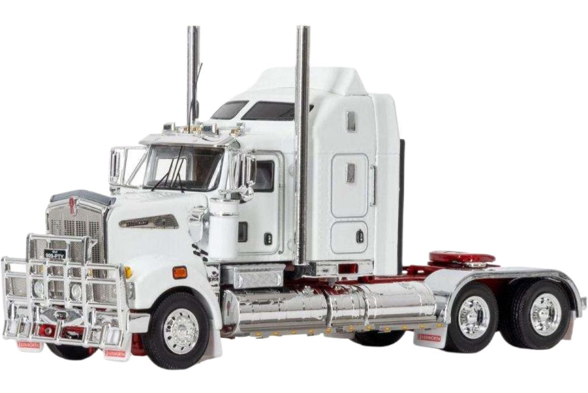 Kenworth T909 ホワイト トラック / Drake 1/50 建設機械模型 工事車両