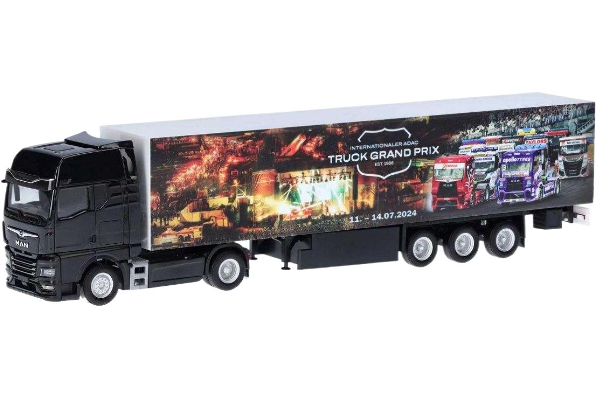 Truck Grand Prix 2024 MAN TGX GX ボックス トラック / Herpa 1/87 建設機械模型 工事車両