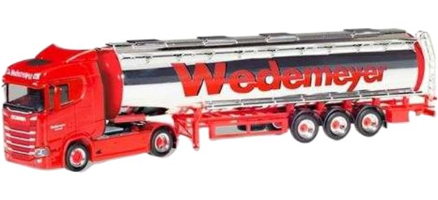 Wedemeyer Scania CS 20 低屋根クロム トラック / Herpa 1/87 建設機械模型 工事車両｜ラストホビー