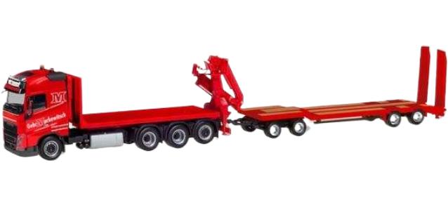Gebruder Markewitsch Volvo FH GL フラットベッド トラック / Herpa 1/87 建設機械模型 工事車両