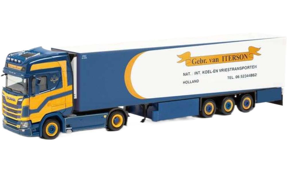 Gebr. van Iterson Scania CS20固定ディスク 氷る 貨物自動車 / Herpa 1/87 作り上げる機械類ひな形 工事鉄道車両 ミニカー・トイカー-おもちゃ
