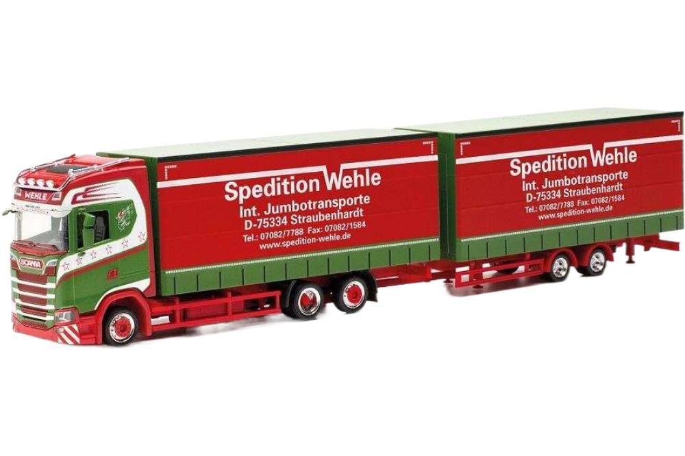 Spedition Wehle Scania CS20HD カーテンサイド トラック / Herpa 1/87 建設機械模型 工事車両