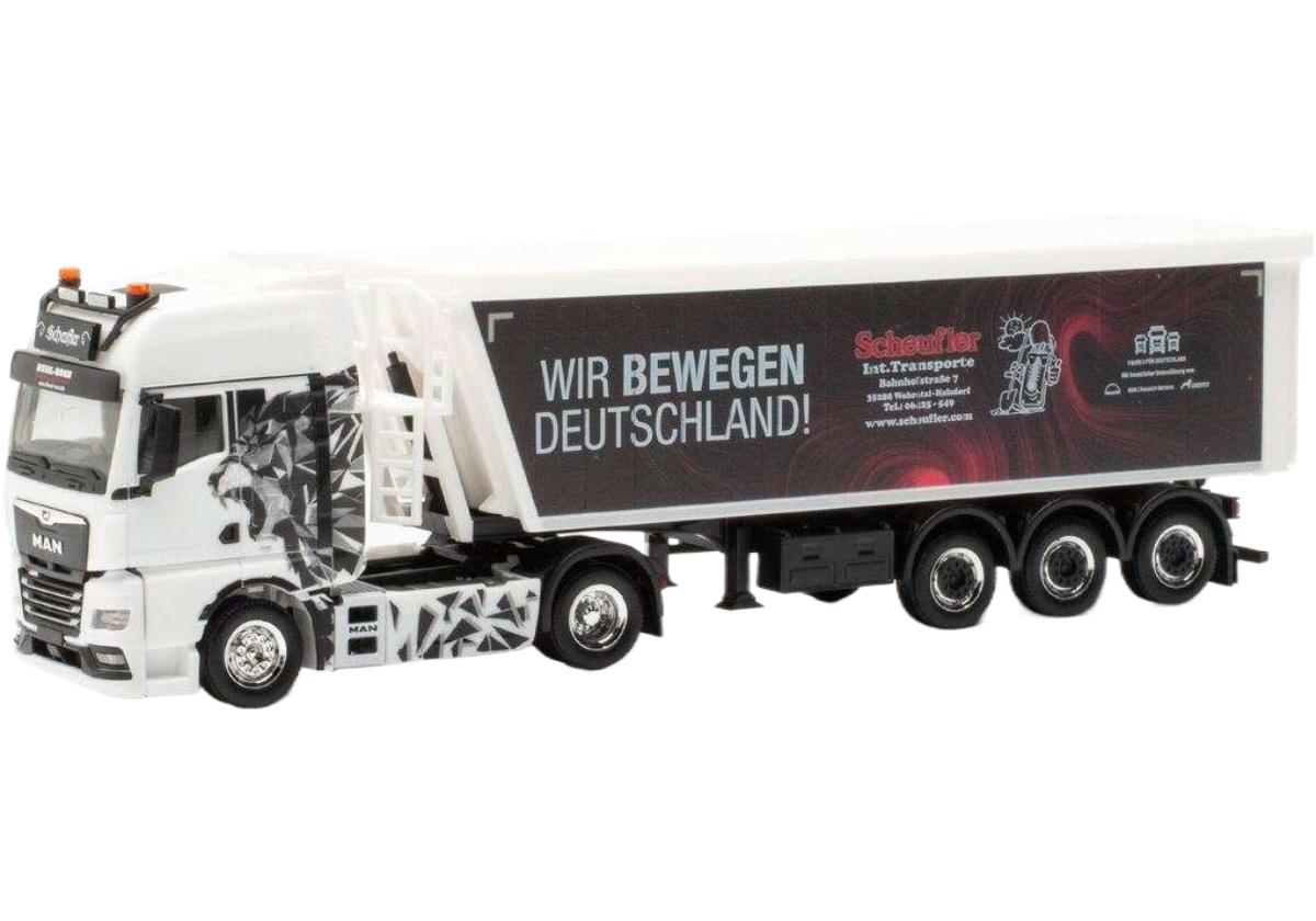 Scheufler MAN TGX GX Stoffelliner トラック / Herpa 1/87 建設機械模型 工事車両