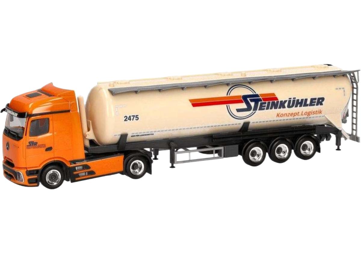 Steinkuhler Mercedes Benz Actros Procabin Streamspace サイロセミトレーラー トレーラー / Herpa 1/87 建設機械模型 工事車両｜ラストホビー