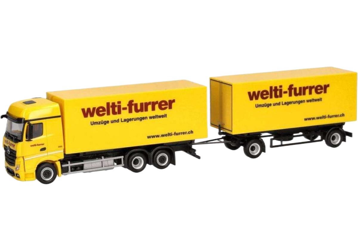 Welti Furrer Mercedes Benz Actros トラクタ / Herpa 1/87 建設機械模型 工事車両