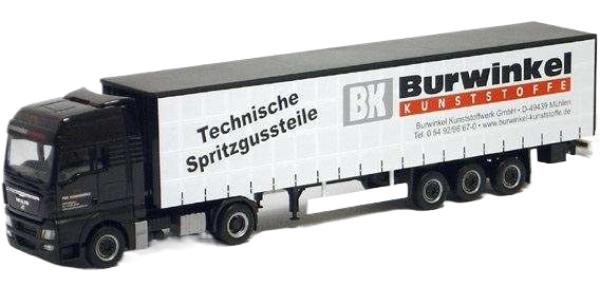 Schockemohle Burwinkel MAN TGX XXL 貨物自動車 / Herpa 1/87 作り上げる機械類ひな形 工事鉄道車両 車-乗り物のおもちゃ
