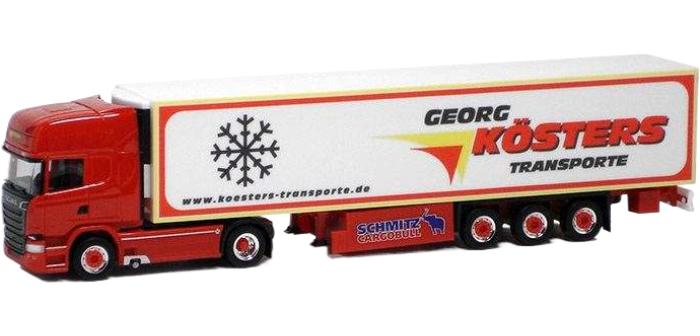 Kosters Transporte Scania R Topline 2013 トラクター / Herpa 1/87 築き上げる機械類ひな型 工事鉄道車両