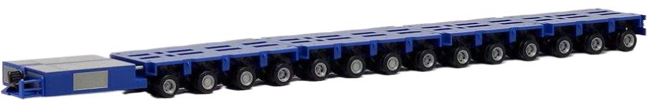 Goldhofer オートドライバー Powerpack ブルー / Herpa 1/87 建設機械模型 工事車両