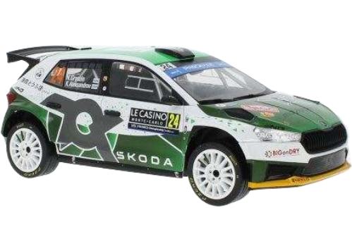ラリー モンテカルロ Skoda Fabia Rally2 / IXO 1/18 ミニカー