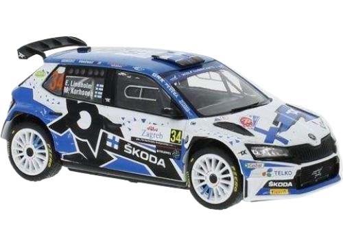 ラリークロアチア Skoda Fabia Rally 2 / IXO 1/43 ミニカー 車-ミニカー・トイカー-おもちゃ