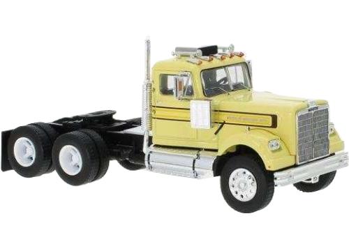 White Western Star 4864 1970 イエロー 積載車 / IXO 1/43 建設機械模型 工事車両