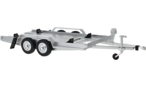 トレーラー カートレーラー シルバー / IXO 1/18 ミニカー