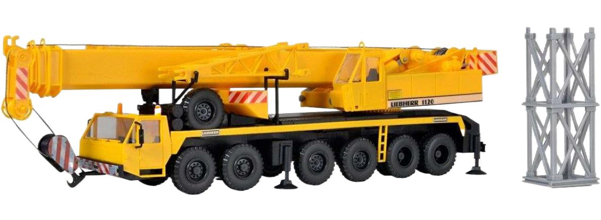 Liebherr 伸縮クレーン 1120 モバイルクレーン / Kibri 1/87 建設機械模型 工事車両