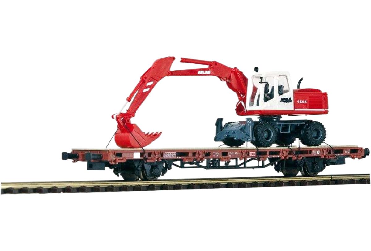 低床貨車 Atlas ホイールショベル 26258 / Kibri 1/87 建設機械模型 工事車両｜ラストホビー