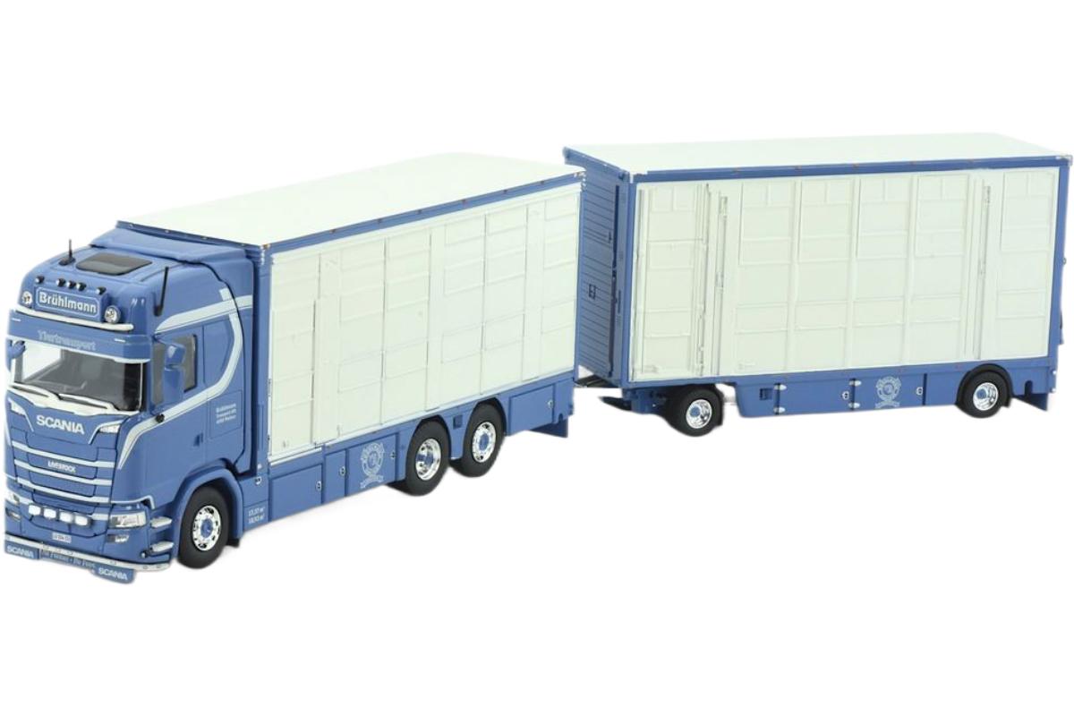 Bruhlmann Scania Next Gen S Serie Highline 家畜運搬トラックトレーラー / TEKNO 1/50 建設機械模型 工事車両｜ラストホビー