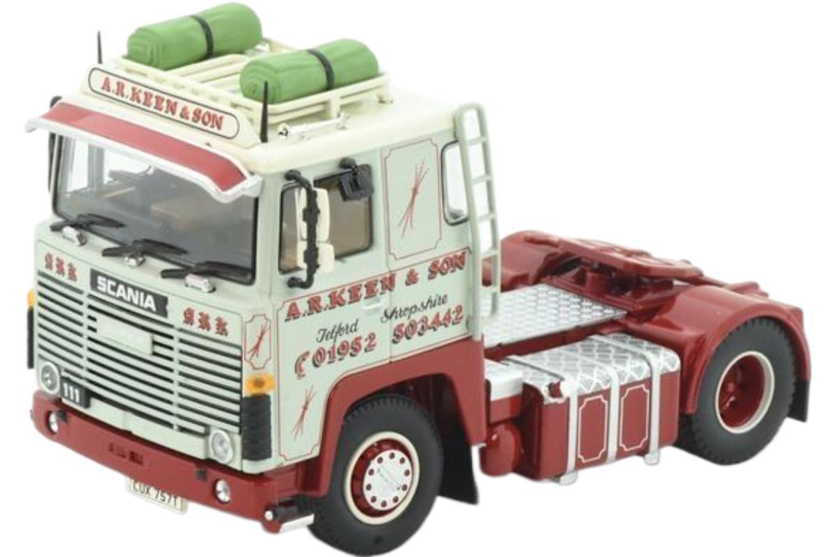 AR Keen Scania 111 4x2 貨物自動車 / TEKNO 1/50 作り上げる機械類ひな形 工事鉄道車両