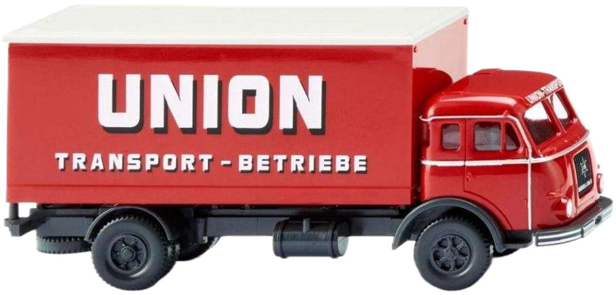 Union Transport Henschel ボックス席貨物自動車 貨物自動車 / Wiking 1/87 作り上げる機械類ひな形 工事鉄道車両 おもちゃ-車-乗り物のおもちゃ